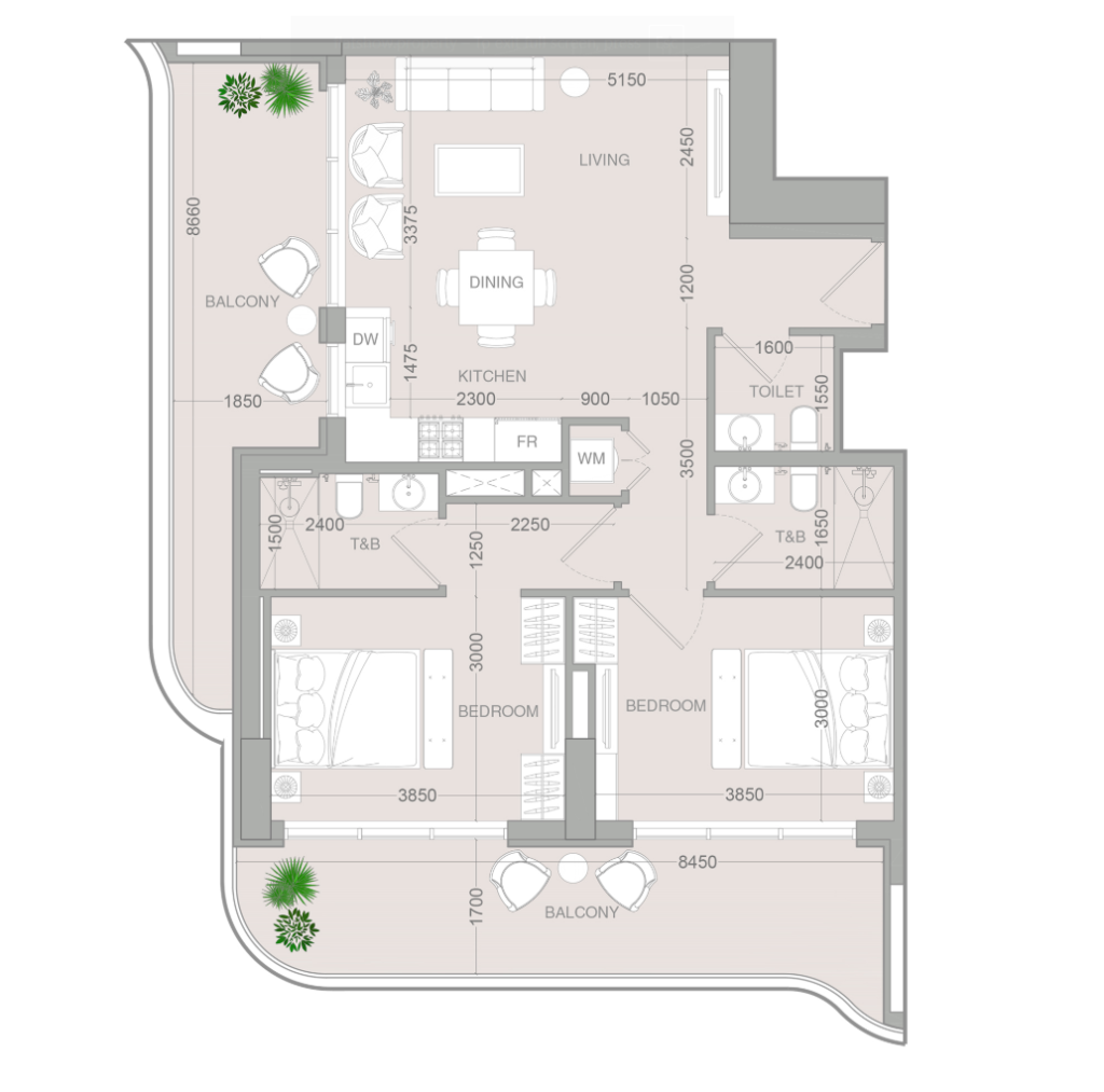 2 bedroom